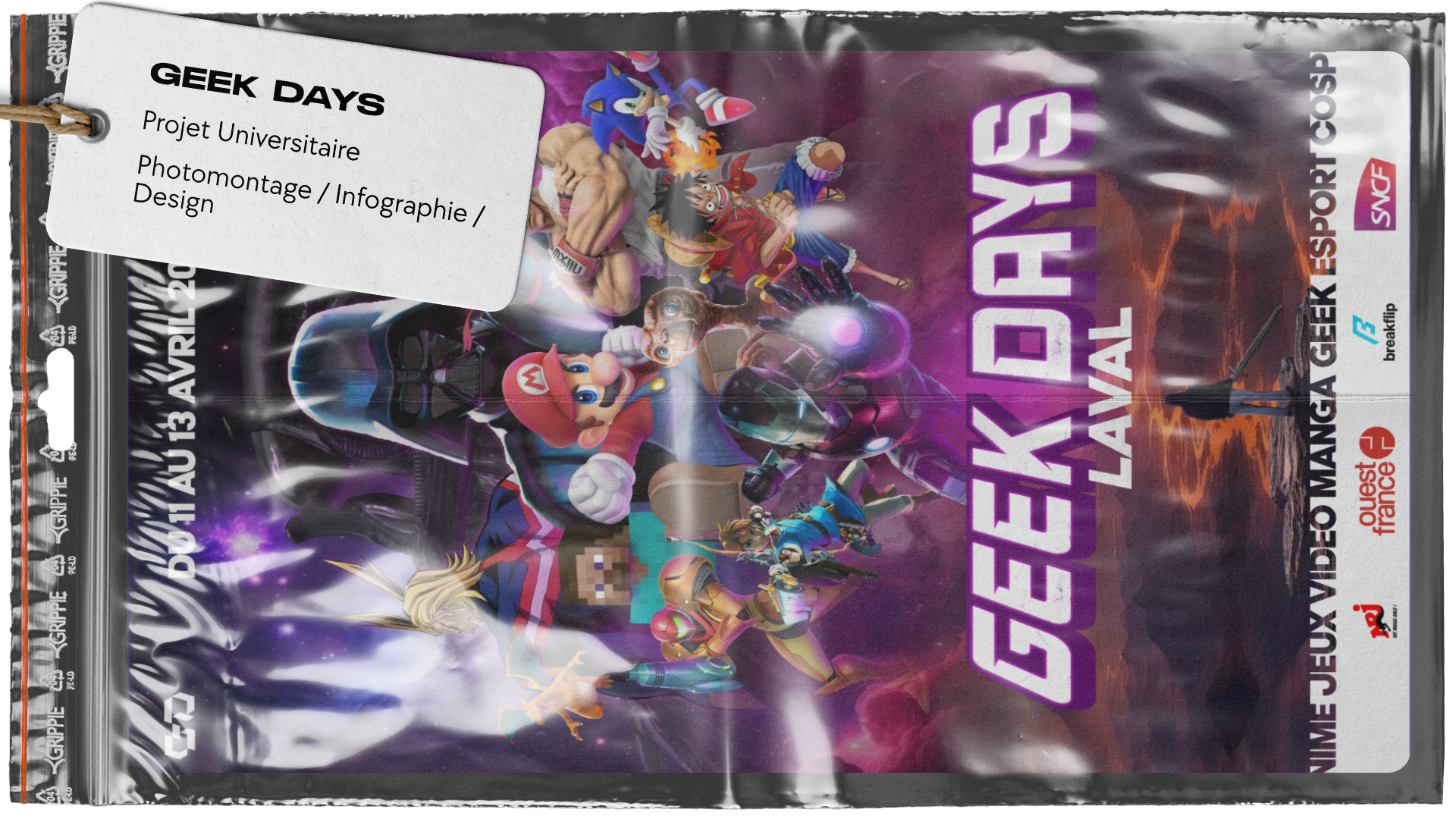 Mockup du projet GeekDays